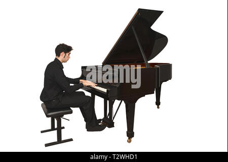 Giuseppe Verdi Conservatorio Statale di Musica Davide Cava suona il pianoforte Foto Stock