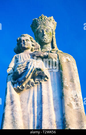 Nostra Signora di Penrhys statua, Rhondda Valley, Wales, Regno Unito Foto Stock