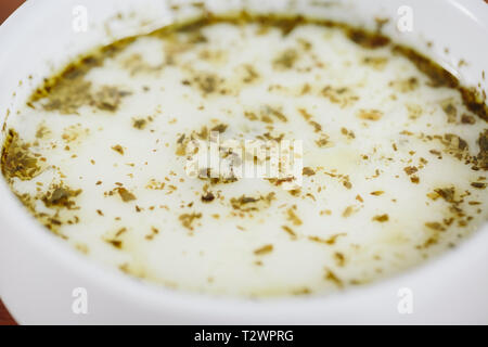 Zuppa di yogurt cibo turco zuppa di yogurt cibo turco Foto Stock