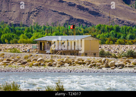 Incredibile Pamir Highway in Tagikistan, dell'Asia centrale Foto Stock