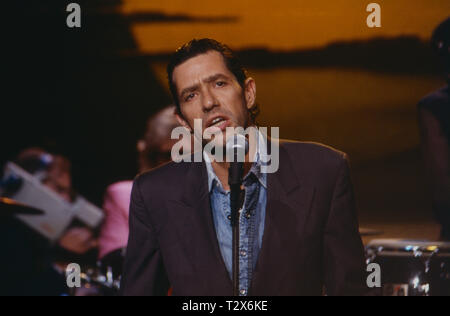 Stephan Remmler, deutscher Sänger, Deutschland ca. . Cantante tedesco Stephan Remmler eseguendo, Germania ca. . Foto Stock