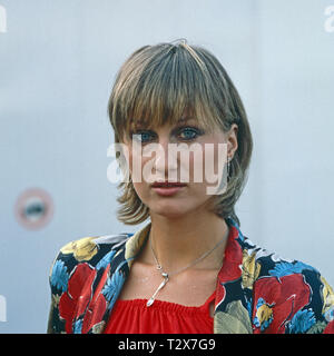 Goldie Ens, österreichische Sängerin und Geschäftsfrau, Deutschland 1979. Austrian business donna e cantante Goldie Ens, Germania 1979. Foto Stock