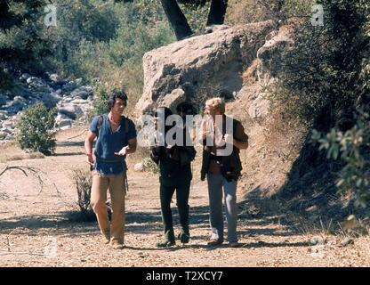 JAMES NAUGHTON, RODDY MCDOWALL, Ron Harper, il pianeta delle scimmie, 1974 Foto Stock