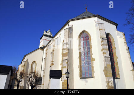 Basilica dell'Esaltazione della Santa Croce, Kežmarok, Slovacchia. Templom di Szentkereszt, Késmárk, Szlovákia. Foto Stock