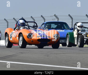 Ian Burford, Ginetta G4, la storica strada Campionato Sport, HSCC, season opener, Sabato, 30 marzo 2019, Donington Park, il circuito da corsa, CJM Photog Foto Stock