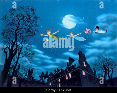 TINCURBELL, PETER PAN, WENDY, Michael, Giovanni, PETER PAN, 1953 Foto Stock