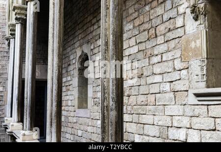 Aguilar Palace (XIII secolo), il Museo di Picasso a Barcellona, Spagna. Foto Stock