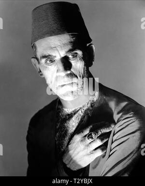 BORIS KARLOFF, la mummia, 1932 Foto Stock