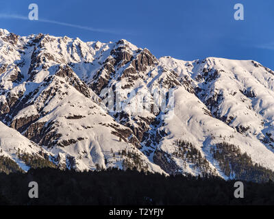 Lechtal Alpi, Gurgltal vicino a Tarrenz, distrettuale Imst, Tirolo, Austria, Europa Foto Stock