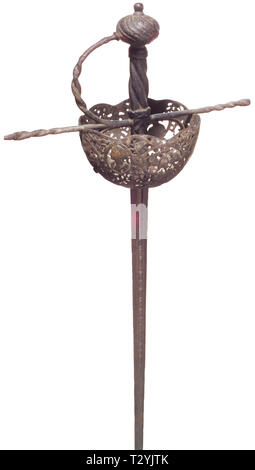 Armi, spade, Rapier, secolo XVII, Additional-Rights-Clearance-Info-Not-Available Foto Stock