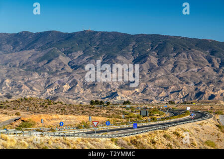 Tabernas, deserto, Almeria, Andalusia, Spagna Foto Stock