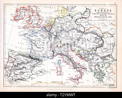 Guerra Napoleonica in Europa battaglia Foto Stock