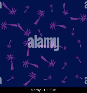 Gradiente dello sfondo palme decorazione illustrazione vettoriale Illustrazione Vettoriale