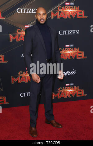 Marvel Studios's 'Captain Marvel' Premiere Mondiale tenutasi presso l'El Capitan theater in Hollywood, la California il 4 marzo 2019 con: Henry Simmons dove: Los Angeles, California, Stati Uniti quando: 04 Mar 2019 Credit: Sheri Determan/WENN.com Foto Stock