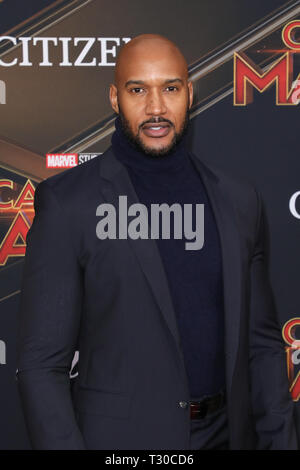 Marvel Studios's 'Captain Marvel' Premiere Mondiale tenutasi presso l'El Capitan theater in Hollywood, la California il 4 marzo 2019 con: Henry Simmons dove: Los Angeles, California, Stati Uniti quando: 04 Mar 2019 Credit: Sheri Determan/WENN.com Foto Stock