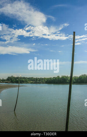Porto Memancing Kampung Sungai Danga, Iskandar Puteri, Johor, Malesia Foto Stock