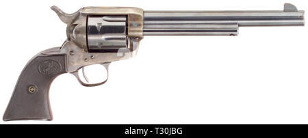 Armi di piccolo calibro, revolver Colt unica azione armata, modello 1873, calibro .44, Editorial-Use-solo Foto Stock