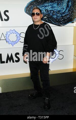 Las Vegas, NV, Stati Uniti d'America. 5 apr, 2019. Scott Storch presso gli arrivi di Palms Casino Resort Grand apertura e inaugurazione di KAOS - Ven, Palms Casino Resort di Las Vegas, NV Aprile 5, 2019. Credito: JA/Everett raccolta/Alamy Live News Foto Stock