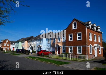 Case sul Watermead, Aylesbury, Buckinghamshire, UK Foto Stock