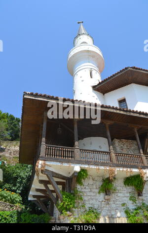 Estate Palazzo della Regina Marie & Giardini Botanici, Balchik Bulgaria, completato nel 1926 da re Ferdinando di Romania per sua moglie inglese Regina Marie Foto Stock