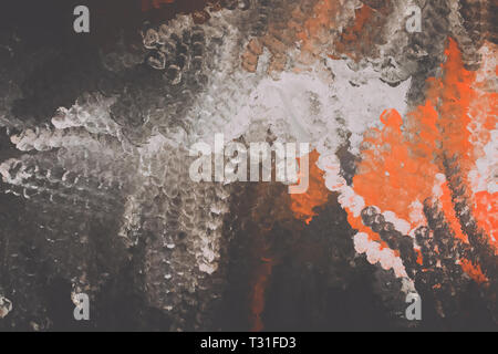Vuoto colorato grunge texture. Luminosa immagine a mezze tinte. Buio profondo colori moderni Foto Stock