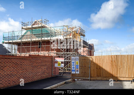 New Building Construction Site Case A Prezzi Accessibili. Foto Stock