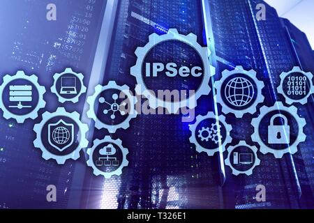 Protezione IP. Protezione dei dati i protocolli. IPSec. Internet e la rete di protezione del concetto. Foto Stock