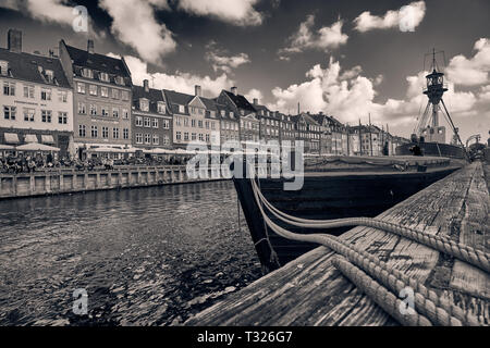Copenhagen Nyhavn Foto Stock
