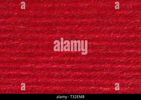 Carta rossa sfondo con strisce orizzontali, rosso di Grana carta. Foto Stock