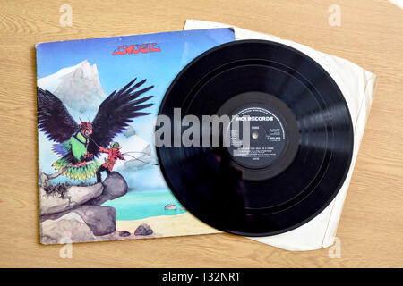 Welch Progressive rock album mai girare la schiena su un amico Foto Stock