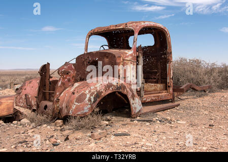 Vintage Outback relitto, SA, Australia Foto Stock
