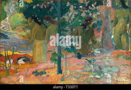 Paul Gauguin (francese, 1848 - 1903), i bagnanti, 1897, olio su tela Foto Stock