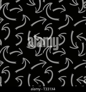 Frecce. Vector pattern senza soluzione di continuità con le frecce disegnate . Frecce seamless pattern. eps10 Illustrazione Vettoriale