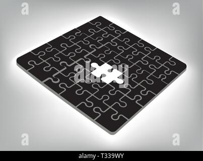 Sfondo presentazione banner puzzle. Puzzle astratto, pezzi puzzle .Vector Illustrazione Vettoriale