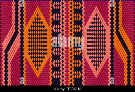 L'ornamento tradizionale degli abitanti dell est e del mondo arabo in cui i ricchi colori attirano buona fortuna e ricchezza. Foto Stock