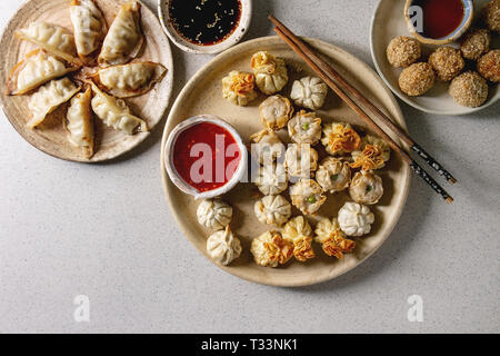 Dim sum set di partito Foto Stock