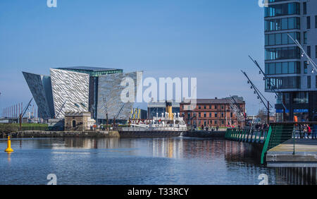 Porto di Belfast Foto Stock