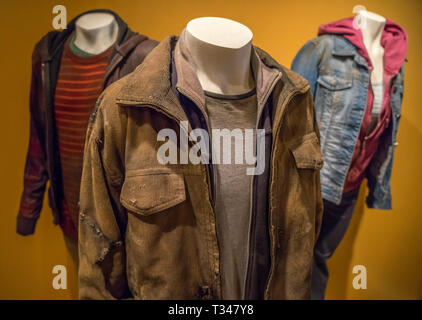 Warner Bros Studio Tour, Harry Potter costumi su display, di Burbank, California, Stati Uniti d'America Foto Stock