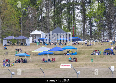 Birmingham, Alabama, Stati Uniti d'America. 6 apr, 2019. Barber Motorsports Park ospita la Honda Indy Grand Prix of Alabama in Birmingham, Alabama. (Credito Immagine: © Walter G Arce Sr Asp Inc/ASP) Foto Stock