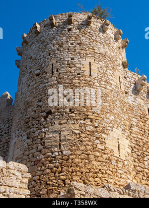 Castillo de Santueri XIV secolo Felanitx, Baleares, Spagna Foto Stock