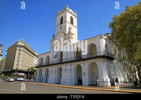 Il Buenos Aires Cabildo Museum, ex Città del Consiglio durante l'epoca coloniale, Buenos Aires, Argentina Foto Stock
