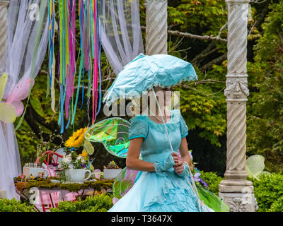 Azalea Festival , Wilmington NC 4-6-2019, il Cape Fear Garden Club 66Azalea Garden Tour dispone di Cape Fear Garden Club Azalea Belles e artisti Foto Stock