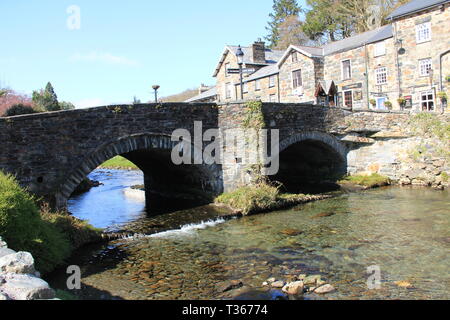 Beddgelert in Snowdonia Foto Stock