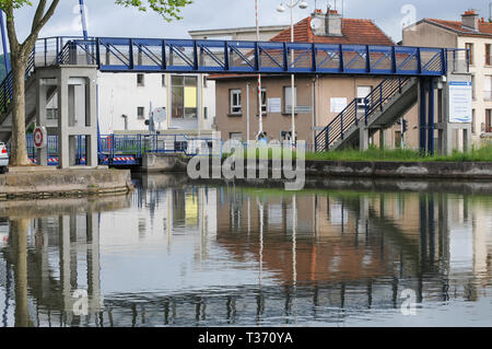 Meurthe canal, Nancy Lorraine, Grand-Est, Francia Foto Stock