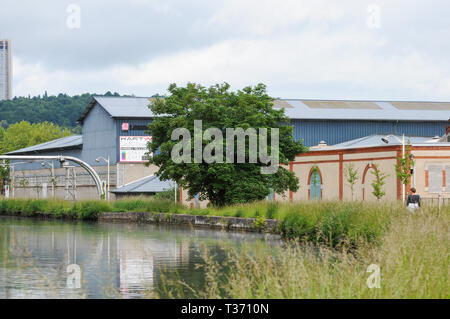 Meurthe canal, Nancy Lorraine, Grand-Est, Francia Foto Stock