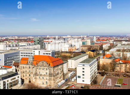 Magdeburg, città capitale della Sassonia Anhalt Foto Stock