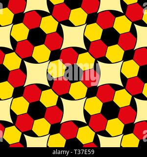 Ripetizione perfetta del calcio calcio illustrazione del modello Illustrazione Vettoriale