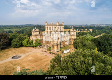 Palazzo rinascimentale, Wallaton Hall, costruito nel XVI come un paese casa di Elisabetta I, circondato da un grande parco pubblico. È ora di proprietà pubblica da Nott Foto Stock