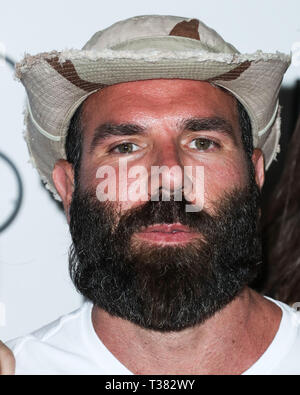 Las Vegas, Stati Uniti d'America. 06 apr, 2019. Dan Bilzerian arriva al Kaos Dayclub e night club Grand Opening Weekend al Palms Casino Resort tenutosi a Kaos Dayclub e night club del Palms Casino Resort Il 6 aprile 2019 a Las Vegas, Nevada, Stati Uniti. (Foto di Xavier COLLIN/Image Press Agency) Credito: Image Press Agency/Alamy Live News Foto Stock