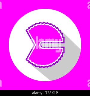 Icona astratta con design piatto Illustrazione Vettoriale